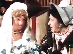 Freaky vintage sex show right on the celebration of wedding