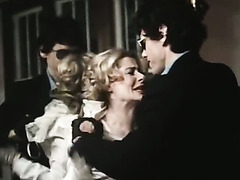 Veronica Hart, Robert Kerman and  Mistress Candice in classic porn clip