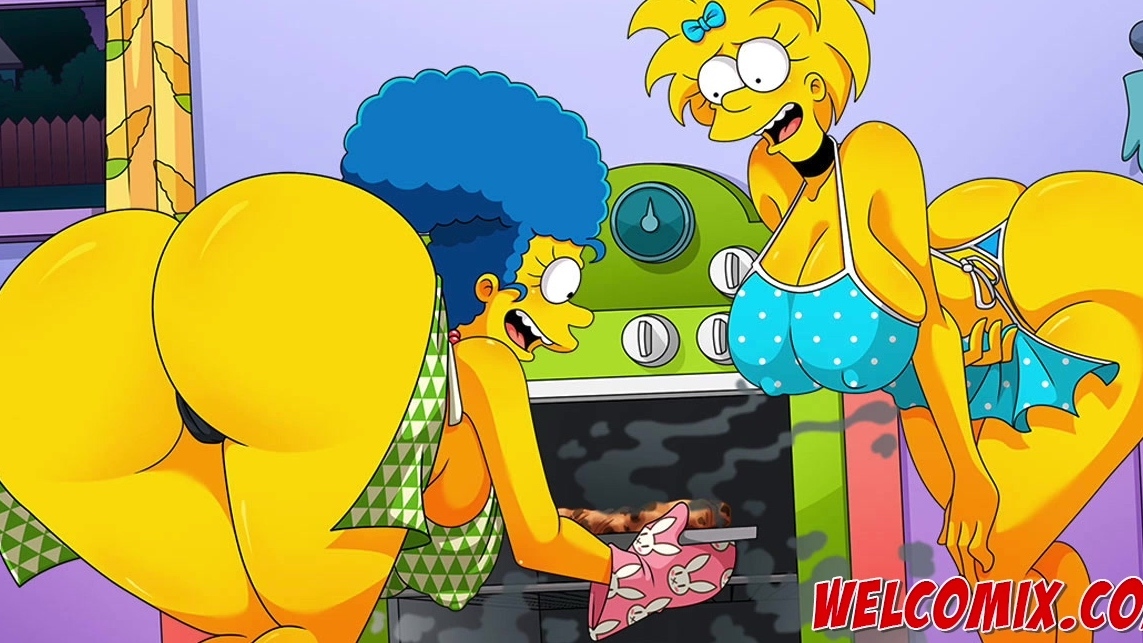 1143px x 643px - Big ass Marge and Lisa in Simptoons Porn Cartoon - Welcomix